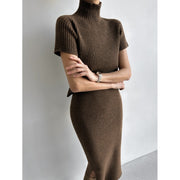 Slit Sheath Skirt Skirt Suit