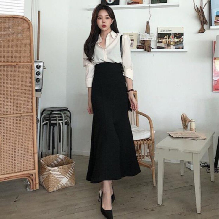 Mermaid skirt skirt suit