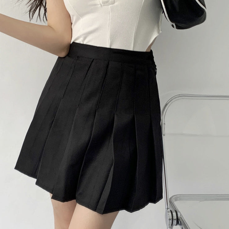 Pleated Skirt, High Waist, Thin Temperament, Short Skirt, Skirt