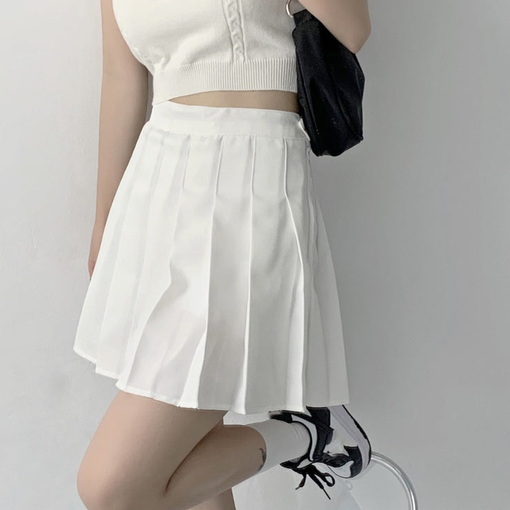 Pleated Skirt, High Waist, Thin Temperament, Short Skirt, Skirt