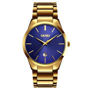 Moment Beauty Fashion Men's Brand Watch Waterproof Korean Style Trendy Steel Band Quartz Watch