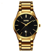 Moment Beauty Fashion Men's Brand Watch Waterproof Korean Style Trendy Steel Band Quartz Watch