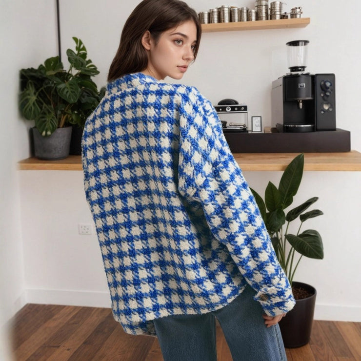 Loose Casual Fashion Plaid Women&