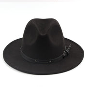 Flat Top Jazz Top Hat Men And Women British Woolen Hat