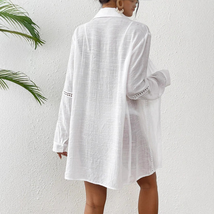 Lace Long-sleeved Beach Sun Protection Women&