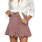 Holiday print skirt and skirt