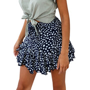 Holiday print skirt and skirt