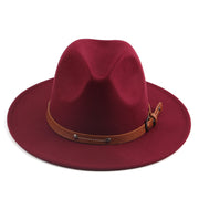 Flat Top Jazz Top Hat Men And Women British Woolen Hat