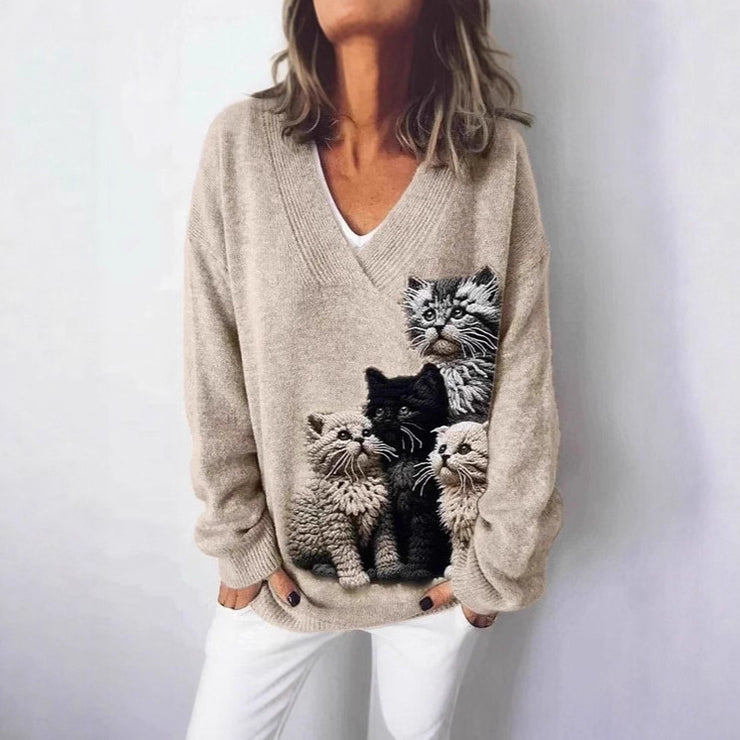 Loose And Lazy Style Soft Glutinous Pullover Women&