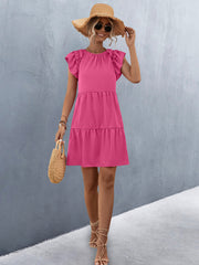 European And American Women's Clothing Solid Color Dress Women