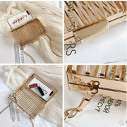 Ins Super Fire Small Bag Dinner Women S Bag New Metal Hollow