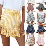 Holiday print skirt and skirt