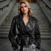 Tight Waist Slim Street Cool Fashion New Short Coat