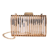 Ins Super Fire Small Bag Dinner Women S Bag New Metal Hollow