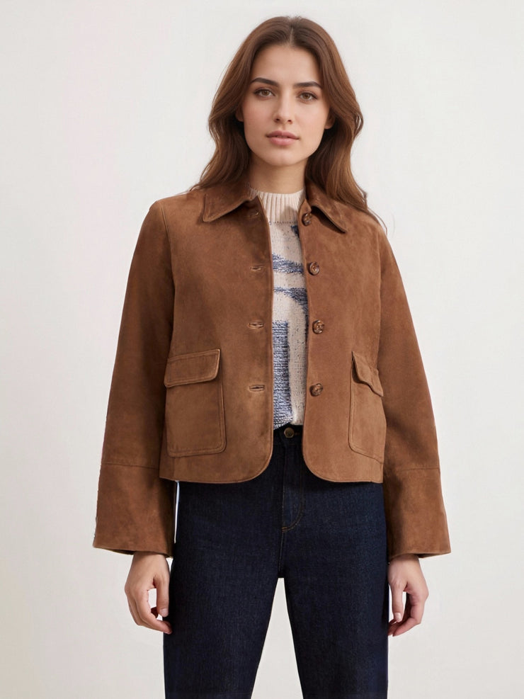 Fashion Slim Suede Women&