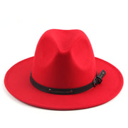 Flat Top Jazz Top Hat Men And Women British Woolen Hat