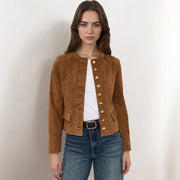 Single-breasted Short All-match New Suede Jacket