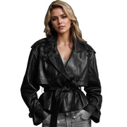Tight Waist Slim Street Cool Fashion New Short Coat