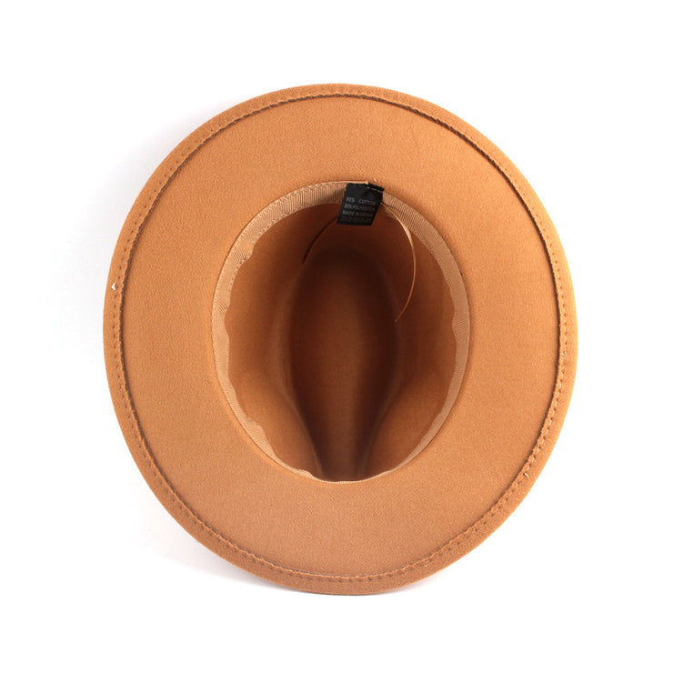 Flat Top Jazz Top Hat Men And Women British Woolen Hat