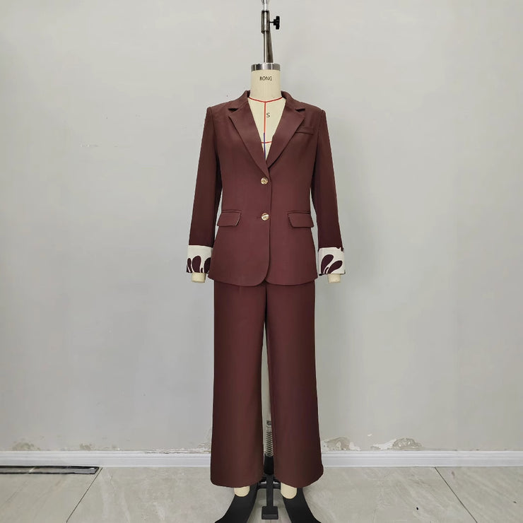 Fashionable Dark Brown Slim-fit Women&