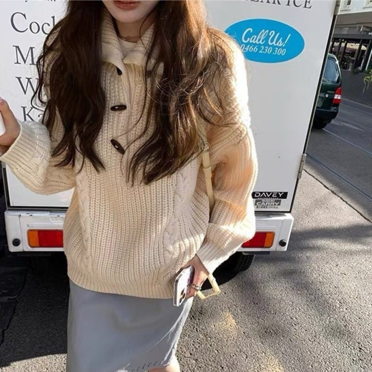 Turtleneck Twist Sweater Women&