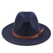 Flat Top Jazz Top Hat Men And Women British Woolen Hat