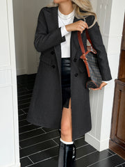 Casual Long Sleeve Coat Trench Coat Women's