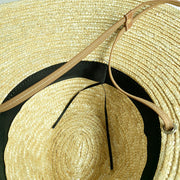 British Big Brim Jazz Straw Hat Women