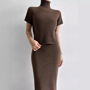 Slit Sheath Skirt Skirt Suit