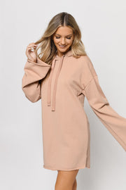 Pure Color Split Dress Baggy Fashion Top