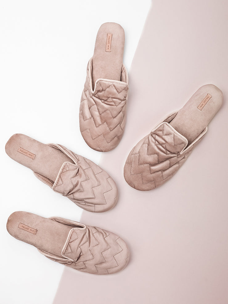 Embroidered Home Shoes Silent Antiskid Four Seasons Women&