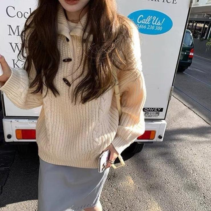 Turtleneck Twist Sweater Women&